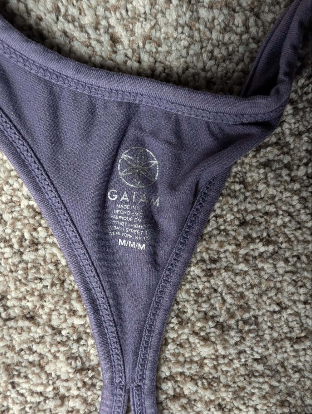 Gaiam Purple Racerback Tank Top - Picture 2 of 3